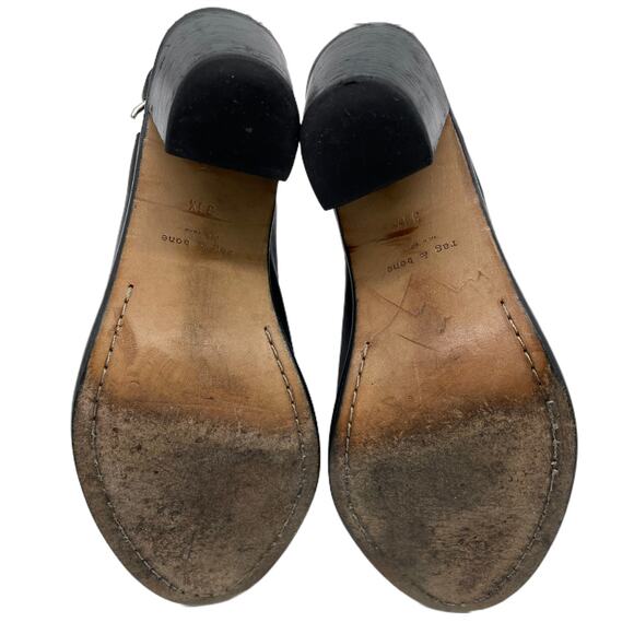 Rag & Bone Wyatt Open-Toe Leather Bootie - Black - 36.5 - Picture 8 of 11